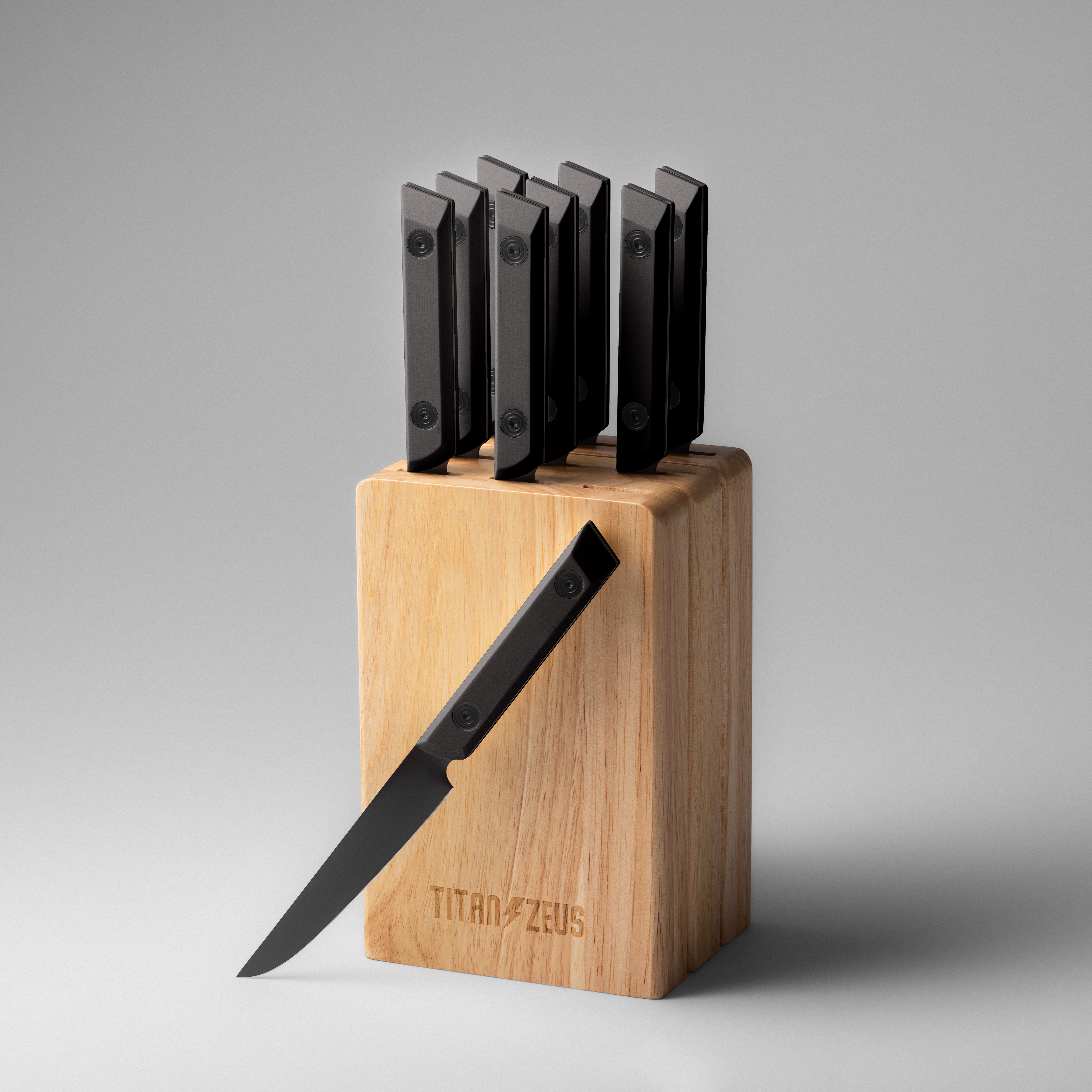 TABLE KNIFE SET (9 Piece) – Titan Zeus Knives